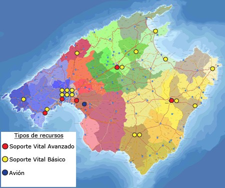 Distribución geográfica Mallorca
