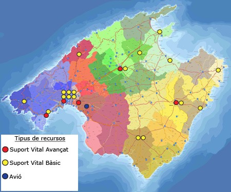 Distribució geogràfica Mallorca
